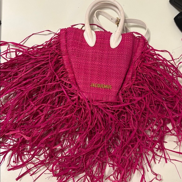 Jacquemus Fuchsia Fringe Bag - Picture 2 of 3